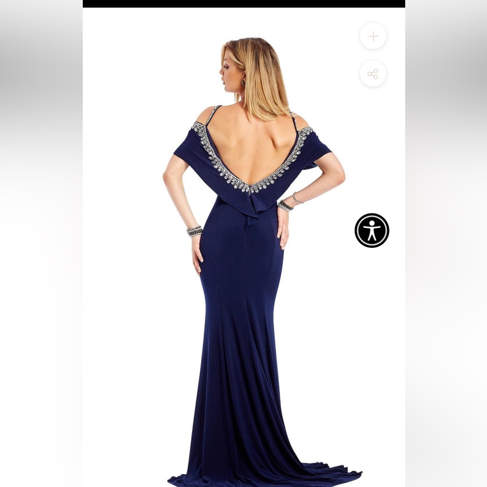 Clarisse Brand beautiful evening gown